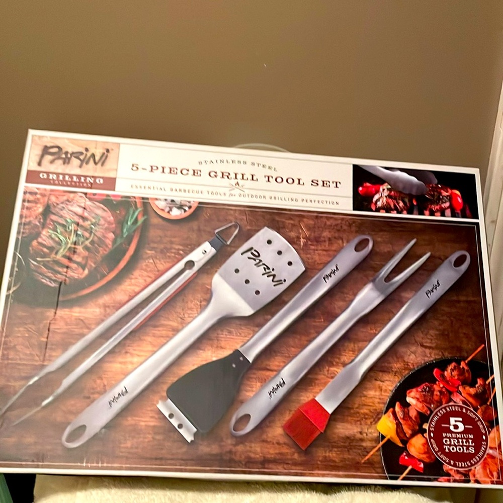 Parini 5 Piece Grill Tool Set
